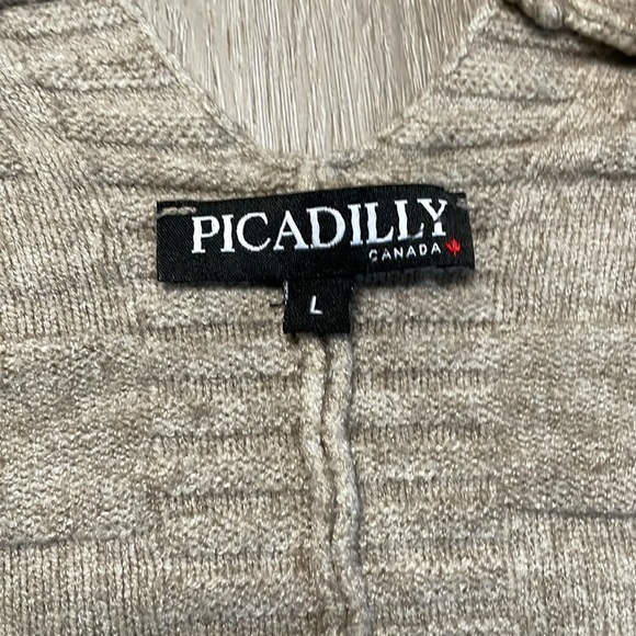 Picadilly open front knitted cardigan Large - Picture 2 of 5